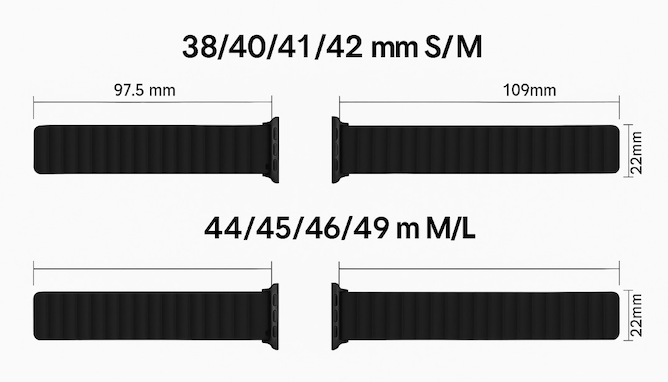 velvooband Magnetisches weiches Silikonarmband für Apple Watch