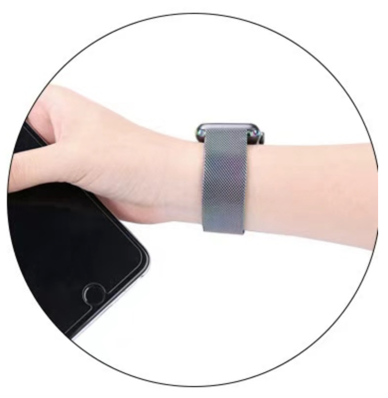 velvooband Hochwertiges Milanaise Edelstahlarmband für Apple Watch