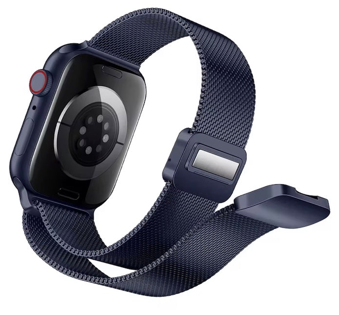 velvooband Elegant Magnatisches Milanaise Edelstahlarmband für Apple Watch verschiedene Farben