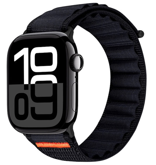 velvoo weiches Nylonarmband mit Klettverschluss für Apple Watch verschieden Farben