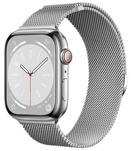 velvooband Hochwertiges Milanaise Edelstahlarmband für Apple Watch
