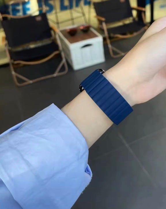 velvooband Magnetisches weiches Silikonarmband für Apple Watch verschiedene Farben
