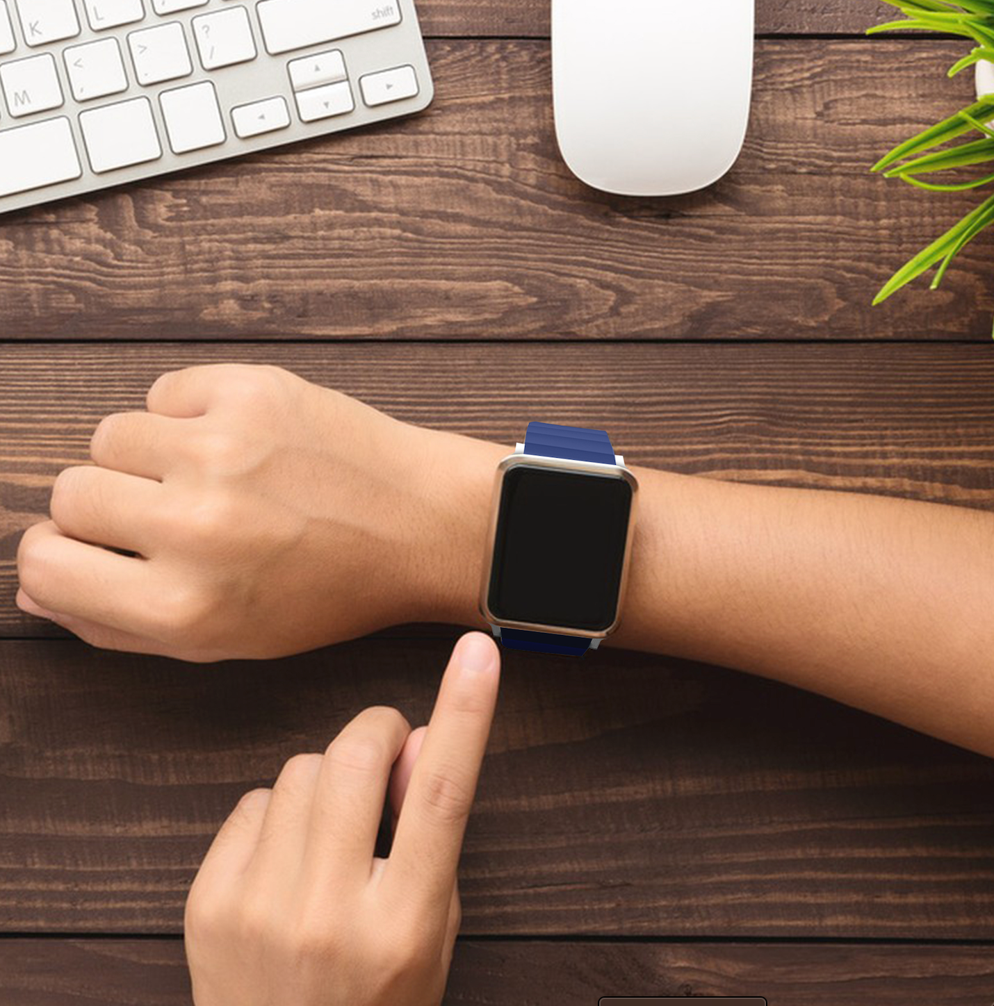 velvooband Magnetisches weiches Silikonarmband für Apple Watch