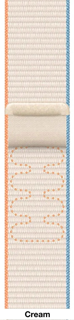 velvooband Nylon Sportloop Armband mit Lasche für Apple Watch verschiedene Farben