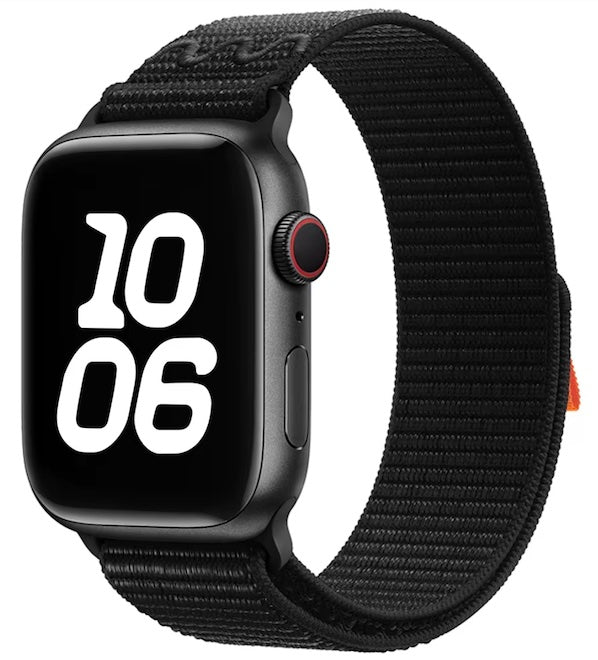 velvooband Nylon Sportloop Armband mit Lasche für Apple Watch verschiedene Farben