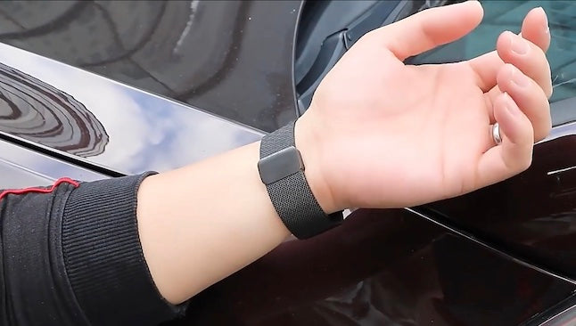 velvooband Elegant Magnatisches Milanaise Edelstahlarmband für Apple Watch verschiedene Farben