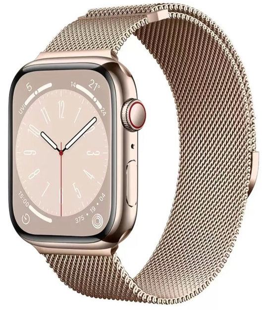 velvooband Hochwertiges Milanaise Edelstahlarmband für Apple Watch verschiedene Farben