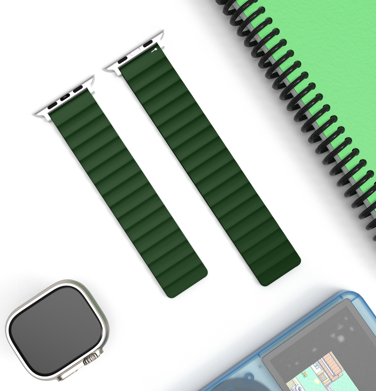velvooband Magnetisches weiches Silikonarmband für Apple Watch