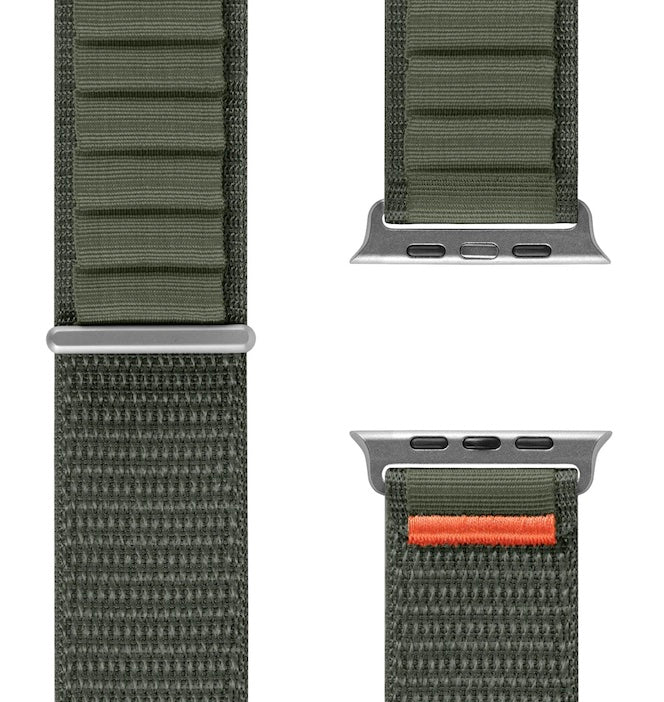 velvoo weiches Nylonarmband mit Klettverschluss für Apple Watch verschieden Farben