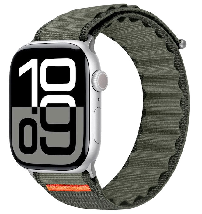 velvoo weiches Nylonarmband mit Klettverschluss für Apple Watch verschieden Farben