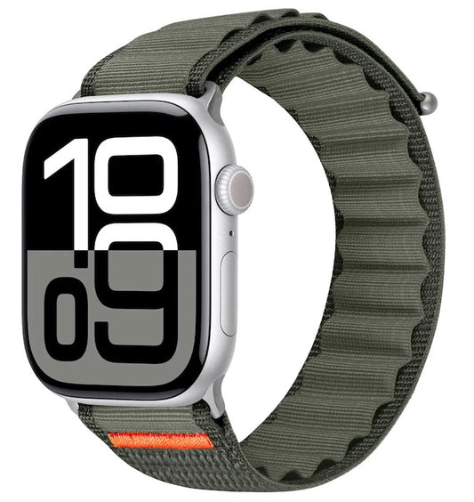 velvoo weiches Nylonarmband mit Klettverschluss für Apple Watch verschieden Farben