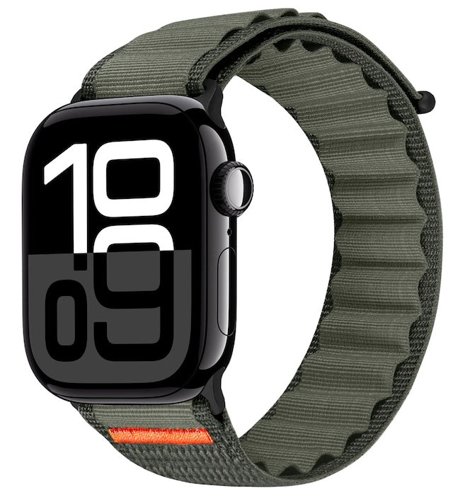 velvoo weiches Nylonarmband mit Klettverschluss für Apple Watch verschieden Farben