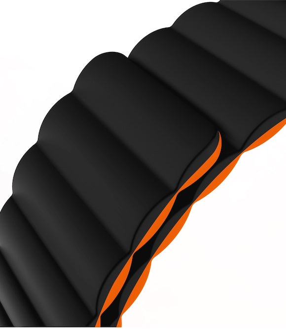 velvooband Doppelseitiges Magnetisches Weiches Silikonarmband für Apple Watch verschiedene Farben