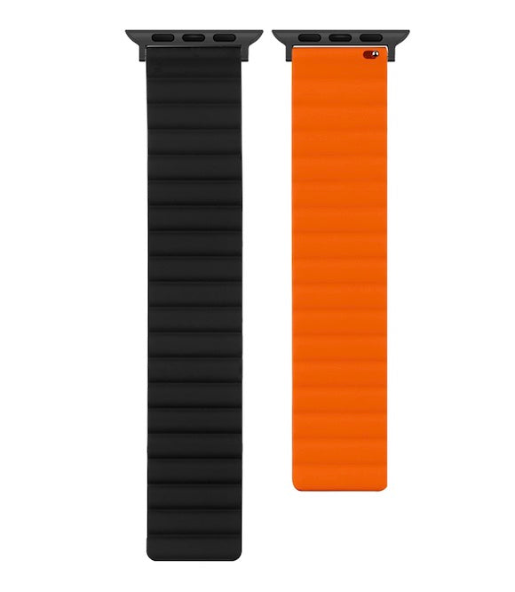 velvooband Doppelseitiges Magnetisches Weiches Silikonarmband für Apple Watch verschiedene Farben