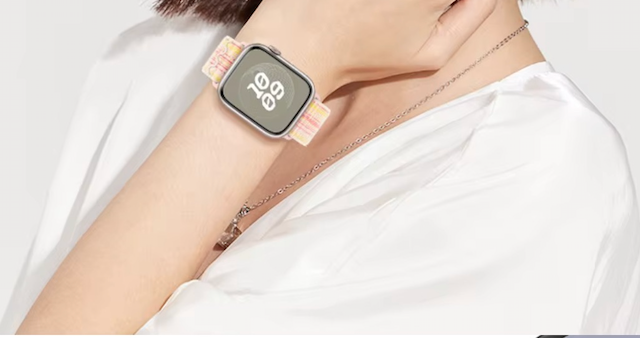 velvooband Nylon Sportloop Armband mit Lasche für Apple Watch verschiedene Farben