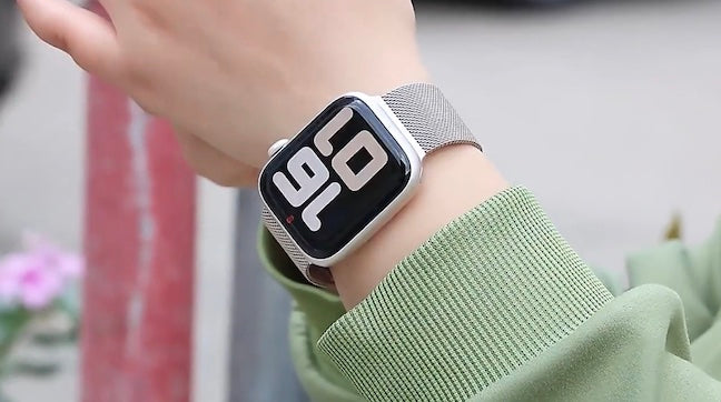 velvooband Elegant Magnatisches Milanaise Edelstahlarmband für Apple Watch verschiedene Farben