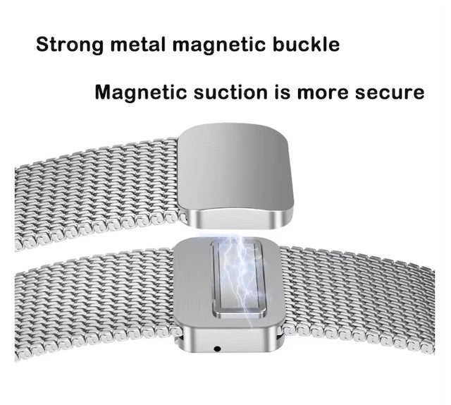 velvooband Elegant Magnatisches Milanaise Edelstahlarmband für Apple Watch verschiedene Farben