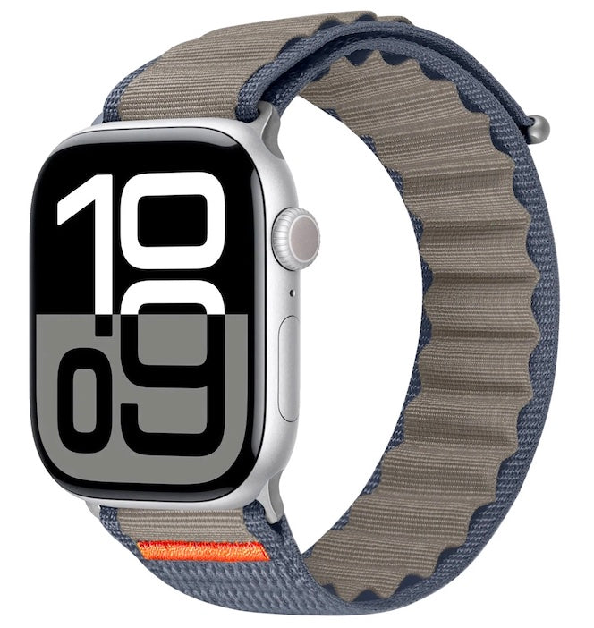 velvoo weiches Nylonarmband mit Klettverschluss für Apple Watch verschieden Farben