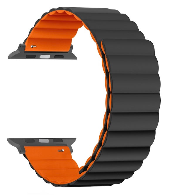 velvooband Doppelseitiges Magnetisches Weiches Silikonarmband für Apple Watch verschiedene Farben