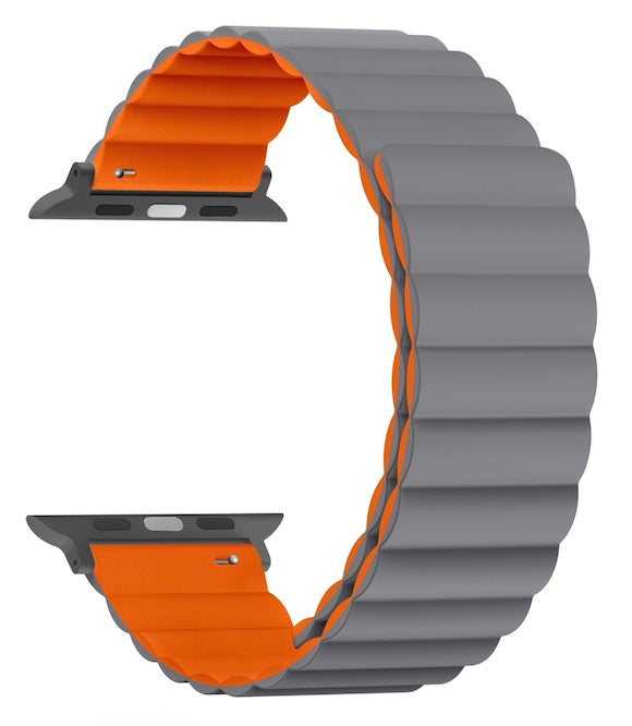 velvooband Doppelseitiges Magnetisches Weiches Silikonarmband für Apple Watch verschiedene Farben