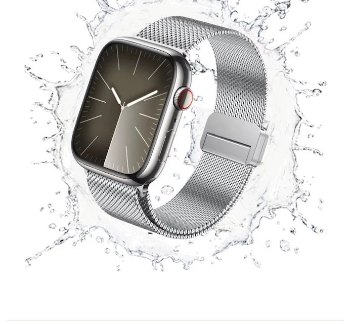 velvooband Elegant Magnatisches Milanaise Edelstahlarmband für Apple Watch verschiedene Farben