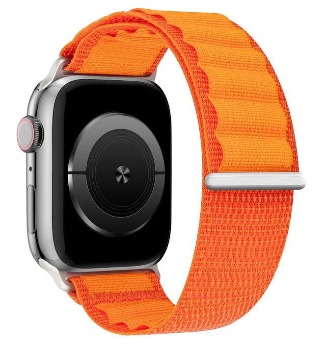 velvoo weiches Nylonarmband mit Klettverschluss für Apple Watch verschieden Farben