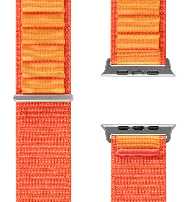 velvoo weiches Nylonarmband mit Klettverschluss für Apple Watch verschieden Farben