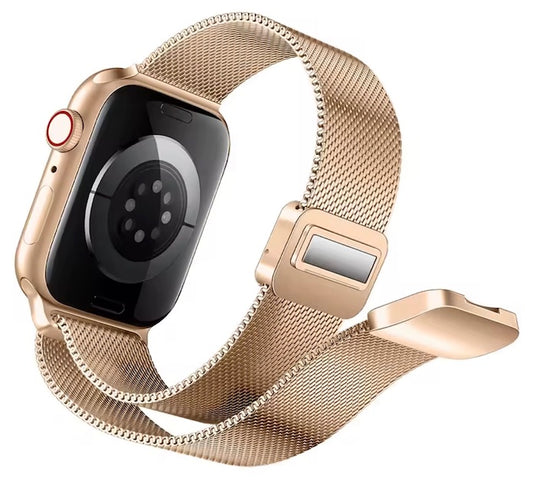 velvooband Elegant Magnatisches Milanaise Edelstahlarmband für Apple Watch verschiedene Farben