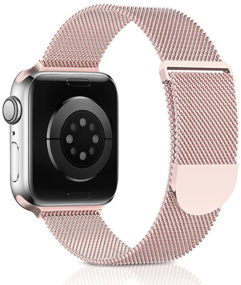 velvooband Hochwertiges Milanaise Edelstahlarmband für Apple Watch verschiedene Farben