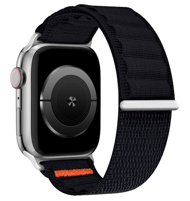 velvoo weiches Nylonarmband mit Klettverschluss für Apple Watch verschieden Farben