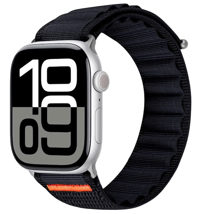 velvoo weiches Nylonarmband mit Klettverschluss für Apple Watch verschieden Farben