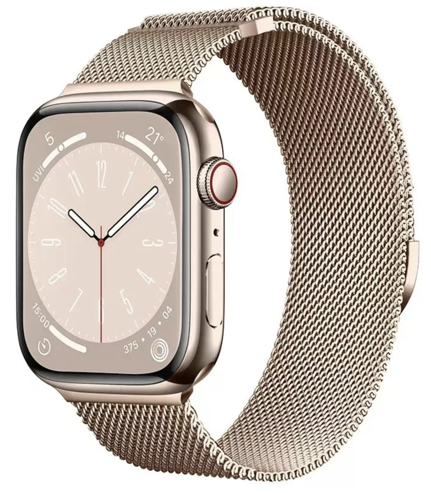 velvooband Hochwertiges Milanaise Edelstahlarmband für Apple Watch